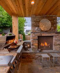 Plus a simple and inexpensive hanging method. Cozy Outdoor Kitchen And Fireplace Http Www Paradiserestored Com Portfolio Seiple Prop Outdoor Kitchen Design Layout Outdoor Kitchen Outdoor Kitchen Decor