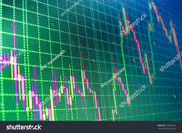 Forex Market Charts On Computer Display Stock Photo Edit