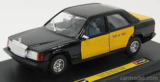 Book your tickets online for taxi mercedes barcelona, barcelona: Burago 0100t Scale 1 24 Mercedes Benz 190e Taxi Barcelona Black Yellow