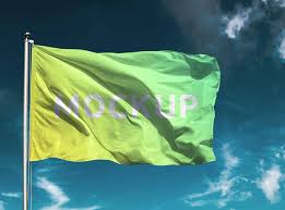 Free waving flag mockup psd. Free Flag Mockup Psd Free Mockup