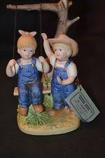 Homco Home Interior Denim Days Summer Days 8896 Mint Home Interiors And Gifts Vintage Hummel Hummel Figurines