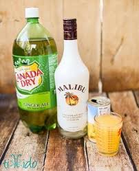 Coconut Malibu Rum Pineapple Juice Ginger Ale And Grenadine Syrup Will Make You Think You Re O Summer Rum Cocktails Rum Drinks Recipes Alcohol Drink Recipes