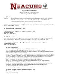 Executive Board Meeting November 9, 2012 ~ 10:00am-4pm University of New  Hampshire