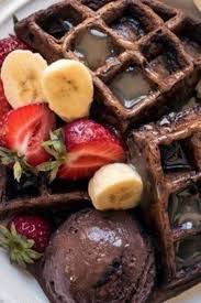 أسرع طريقة لعمل وافل الشوكولاتة في المنزل Food Waffles Breakfast