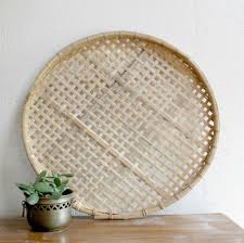 See more ideas about open weave, basket weaving, weaving. Large Flat Woven Wall Basket Bamboo Basket Large Basket Tray Wall Hanging Basket Basket Wall Art Wicker Bask Woven Wall Baskets Baskets On Wall Basket Wall Art