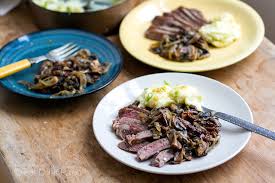 Grilled Steak With Mushroom Apricot Medley