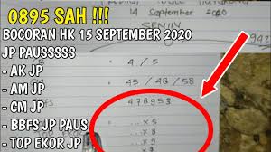 Bocoran Togel Hk 15 September 2020 Jp Paus 3d 2d Cm Cb Youtube
