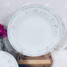 China pearl stoneware flora 3851 saucer cream with pink purple floral border. Vintage China Pearl Fine China Flora Dinner Plates 10 5 Vintage China Plates Fine China