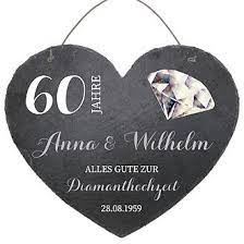 Wir haben 50 passende die diamantene hochzeit feiert 60 ehejahre. Schieferherz Zum 60 Hochzeitstag Diamantene Hochzeit Grosse 24 Cm Diamantene Hochzeit Geschenke Online Kaufen Individuelle Und Personalisierte Geschenkideen Mit Text Oder Foto