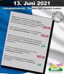 Weitere lockerungen in der nächsten woche, anmeldungen für die woche der offenen unternehmen und dem landkreislauf sind möglich. Svp Luzern Infos Zur Abstimmung Vom 13 Juni 2021