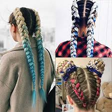 Of course, if you want to add in extensions that's also an option. Mychanson 5pcs 24inch Ombre Jumbo Braiding Hair Extension Synthetic Kanekalon Fiber For Twist Braiding Hair Pricepulse
