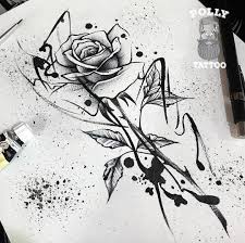 Muitas pessoas utilizam o pinterest para buscar referências de desenhos para as suas tatuagens, e é claro que os desenhos de maiores sucessos são em preto e branco e, geralmente, retratam flores. Arte Criada Por Polly Tattoo Pollytattoomaster De Goiania Ele E Um Dos Artistas Que Mais Fazem Modern Art Tattoos Rose Tattoo Design Tattoo Design Drawings