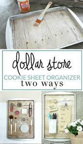 Arrange them on your new makeup board! How To Diy A Magnetic Organizer From A Dollar Store Cookie Sheet The Crazy Craft Lady