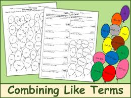 File history uploaded by andrea hicklin 1 year, 4 months ago. Combining Like Terms Color By Number Teaching Resources