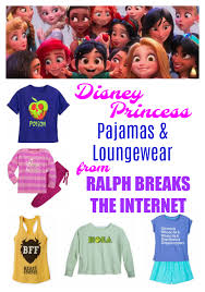 This is the first film to feature all of the disney princesses interacting with each other. Ralph Breaks The Internet Princess Pajamas And Loungewear Find Them Here Thrifty Jinxy