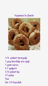 Yasemin In Simiti Yemek Tarifleri Yemek Tatli