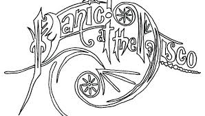 Panic At The Disco Word Coloring Page Panic At The Disco Coloring Pages Disco