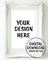 Vintage Frame Mock Up Mockups Digital Digtalart Printable Mockupsolutions Free Psd Mockups Templates Mockup Free Psd Frame Mockups