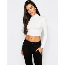 Black And White Long Sleeve Turtleneck Missguided Turtleneck Long Sleeve Crop Top Long Sleeve Crop Top Turtleneck Long Sleeve Top Crop Tops