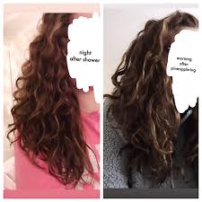 Detangling is easiest when done in the shower with a head full of conditioner. My Curls Are Always Ruined Over Night After A Shower Routine In Comments Curlyhair