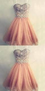 Sweetheart Knee Length Peach Short Homecoming Dresses With Beading Rhinestones Short Prom Dresses Bdy0168 Sweetheart Homecoming Dress Unique Homecoming Dresses Prom Dresses For Teens