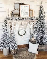 25 Inspiring Farmhouse Christmas Decor Ideas You Need To See Farmhouse Christmas Decor Trendy Christmas Decor Blue Christmas Decor