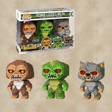 In the first video game, lizzie was a woman who was mutated upon swimming in a lake that was filled with discarded radioactive waste. Funko Pop 8 Bit George Lizzie Ralph 3 Pack Exclusive Rampage Der Kramer
