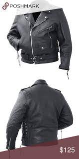 Rocky Mountain Hides Solid Genuine Cowhide Leather Brown Leather Bomber Jacket Revival Clothing Motorcycle Jacket