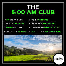 The 5am Club In 2020 Business Motivation New Business Ideas Business