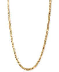 14k gold necklace 18 24 foxtail chain