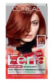 Feria R68 Rich Auburn True Red Boxed Hair Color True Red Box Hair Dye