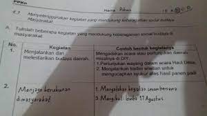 Tulislah 5 Kegiatan Yang Mendukung Keragaman Sosial Budaya Di Masyarakat Contoh Kegiatan Brainly Co Id