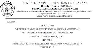 Maybe you would like to learn more about one of these? Sk Dirjen Dikdasmen Tentang Penetapan Satuan Pendidikan Pelaksana Kurikulum 2013 Tahun 2017 Arsip Berkas Edukasi