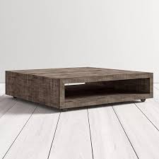 I'd like to add casters to the legs of our coffee table but am unsure of the style and size that would work best. Eamon Square Coffee Table With Casters In 2020 Square Wood Coffee Table Grey Wood Coffee Table Coffee Table