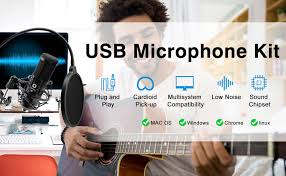 Checkout this microphone kit for recording must be nice right? Amazon Com Usb Podcast Condenser Microphone Kit 192khz 24bit Plug Play Computer Pc Microphone Studio Streaming Cardioid Mic With Professional Sound Chipset For Recording Broadcasting Youtube Gaming Home Audio Theater