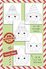 Find & download free graphic resources for elf hat. Holiday Coloring Pages For Kids Elf Hats Elf Crafts Preschool Christmas Christmas Coloring Pages