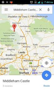 Location Of Middleham Castle Screenshot From Google Maps Yorkshire Dales National Park Yorkshire Dales North York Moors