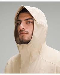 lululemon Storm Field Stretchseal Long Jacket in Natural