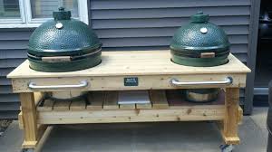 I got a large big green egg for christmas. Cedar Table Built For A Xl And A L Big Green Egg Cedar Table Big Green Egg Big Green Egg Table