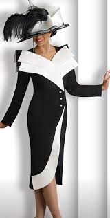 Black And White Suit Womens Pin By Izzy Melody On Play Dress Up Women Church Suits Fashion Church Lady Hats