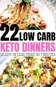 22 Stupid Simple Quick Keto Dinners That Are Ready In 30 Minutes Or Less Keto Recipes Dinner Low Carb Dinner Recipes Workout Food
