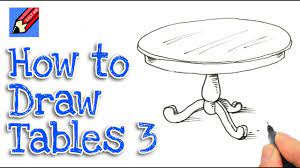 In this article, we are going to talk about how a dining table could draw the shape of your. How To Draw A Round Dining Table Real Easy Step By Step 3 Easy Drawings Table Sketch Circular Dining Room Table
