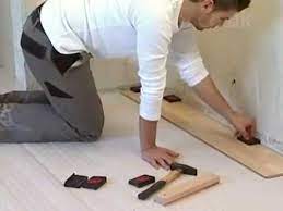 Create an expansion gap between the underlayment and walls by using spacers. Bessey Av2 Floor Spacers Youtube
