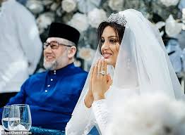Monarchies today royalty around the globe a new raja permaisuri agong malaysia s unnoticed royal. Russian Beauty Queen Who Married Ex King Of Malaysia Screamed At By Woman Claiming To Be His Wife Daily Mail Online