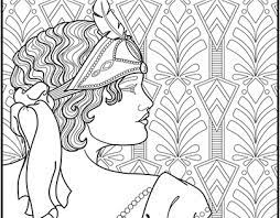 Vintage women adult coloring book #14 (vintage women: Magan Buxbaum On Behance