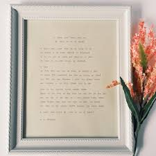 Framed I Carry Your Heart With Me Ee Cummings Poems White Etsy Wedding Frames Wedding Quote Wedding Gifts For Bride And Groom