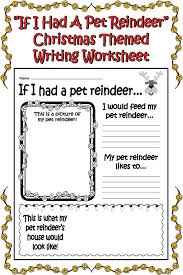 Ways of celebrating christmas and new year in australia (worksheet). If I Had A Pet Reindeer Printable Christmas Worksheet Supplyme