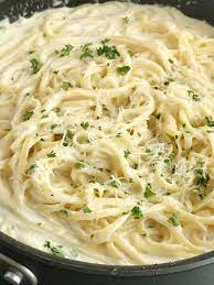 I used light cream cheese and skim milk and it was still excellent. Cream Cheese Alfredo Sauce Together As Family