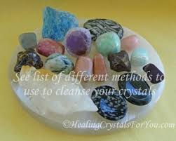 If your crystals are safe in the water, you can cleanse them with sea salt, freshwater, rainwater, or tap water. See List Of Top Ten Methods For Cleansing Crystals To Boost Positivity