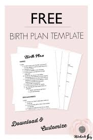 Customizable Birth Plan Template Free Editable Pregnant Moms Enjoy This Free Printable Birth Plan Template Download The Editable Birth Plan For Free Birth Plan Template Birth Plan Birth Plan Printable